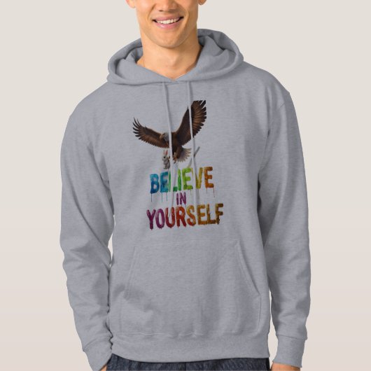 Believe in Yourself Hoodie – Wings of Confidence パーカ (正面)