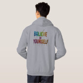 Believe in Yourself Hoodie – Wings of Confidence パーカ (裏面フル)