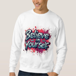 Believe in Yourself Inspirational Sweatshirt スウェットシャツ
