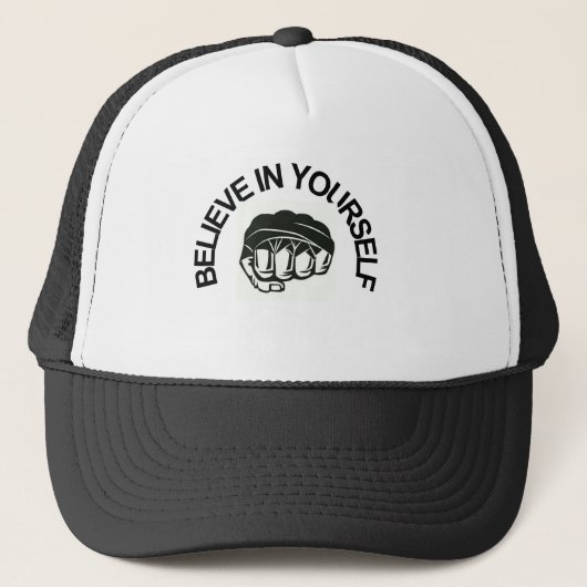 Believe in Yourself | Modern Inspirational Quote キャップ (正面)