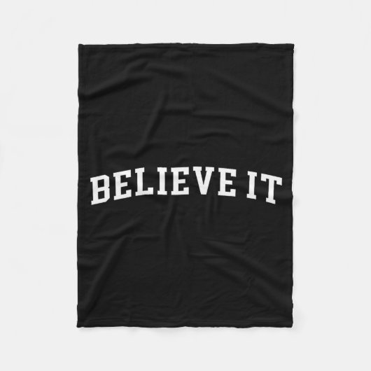 Believe It  フリースブランケット (正面)