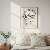 Believe Magical Stars - Boho Celestial ポスター
