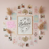 Believe Magical Stars - Boho Celestial ポスター