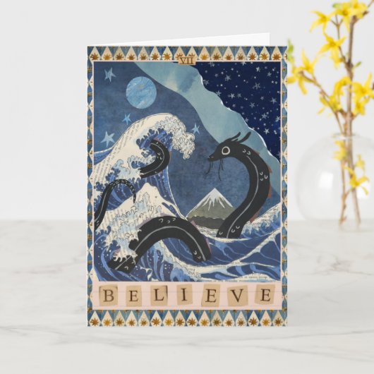 "Believe" Magical Tarot Card カード (黄色い花)