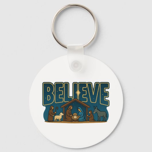Believe Nativity キーホルダー (正面)