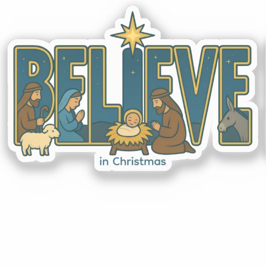 Believe Nativity シール (正面)