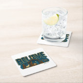 Believe Nativity スクエアペーパーコースター (インサイチュ)