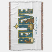 Believe nativity  スローブランケット (正面縦)