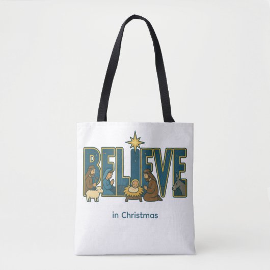 Believe Nativity トートバッグ (正面)