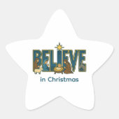 Believe nativity  星シール (正面)
