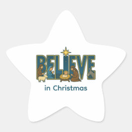 Believe nativity  星シール