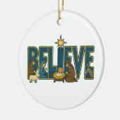 Believe nativity Ornament セラミックオーナメント (左)