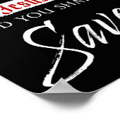 Believe on The Lord Jesus Christ Be Saved Faith ポスター (角)