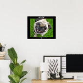 Believe Pug Frog Poster ポスター (ホームオフィス)