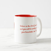 Believe Red Heart ツートーンマグカップ (正面右)