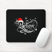 Believe Santa Claus Believe Christmas Matching Paj マウスパッド (マウス)