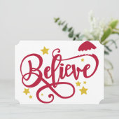 Believe santa hat シーズンカード (スタンド正面)