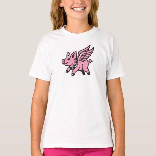 Believe the Impossible - When Pigs Fly T-Shirt Tシャツ (正面)