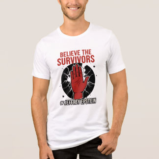 Believe the Survivors of Jeffrey Epstein トライブレンドＴシャツ