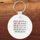 Believe Trust Hope Seek Like Shepherds Christian C キーホルダー (正面)