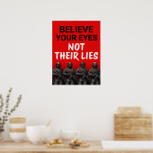 Believe Your Eyes Not Their Lies Poster, Download ポスター (キッチン)