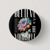 Believe your self Logo design 缶バッジ (正面)