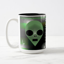 "Believer" Alien  Mug Images By J.H. Thornton  ツートーンマグカップ