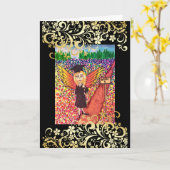 Belisama、妖精の国の女王 カード (黄色い花)