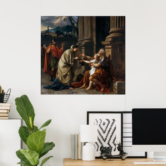Belisarius by Jacques Louis David ポスター (ホームオフィス)