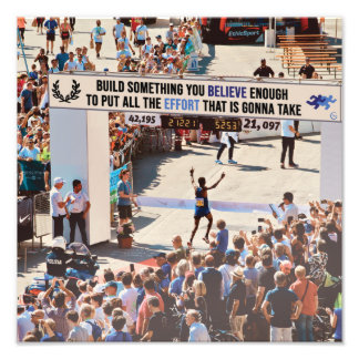 Belive enough to put all the effort フォトプリント           