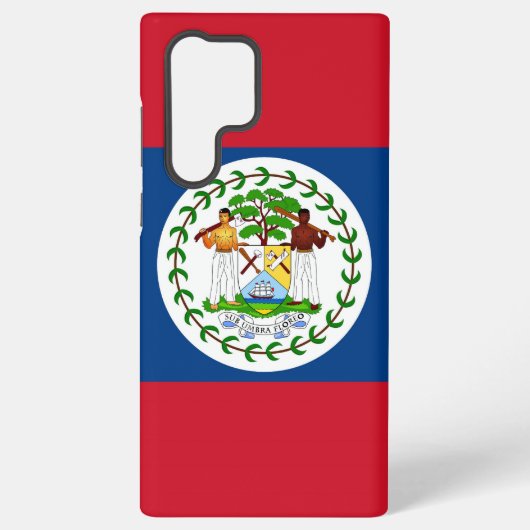 Belize国旗 Samsung Galaxy S22 Ultra カバー (裏面)