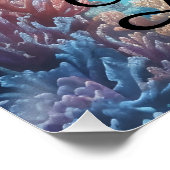 Belize Coral Reef Travel Poster ポスター (コーナー)