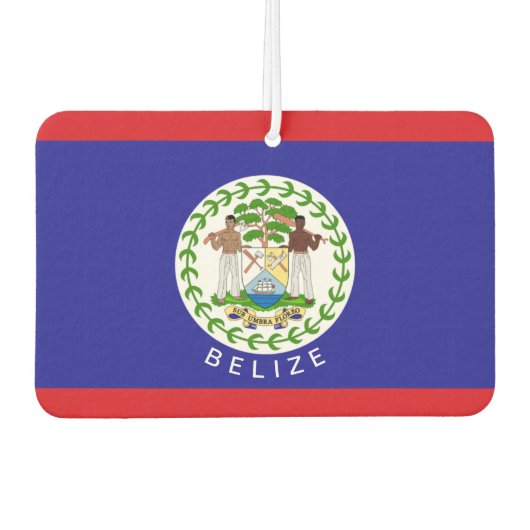 Belize Flag カーエアーフレッシュナー (正面)