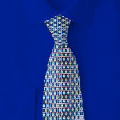 Belize Flag Brick Pattern ネクタイ