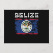 Belize Flag Distressed - Belizean Flag ポストカード (正面)