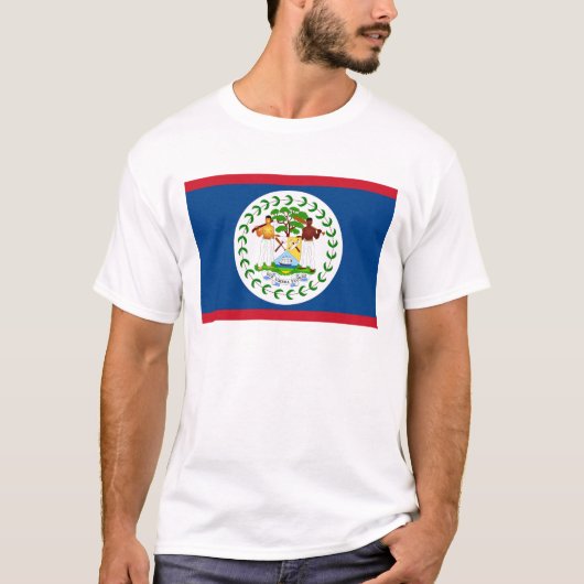 Belize Flag T-Shirt, Patriotic T-Shirts, Tシャツ (正面)