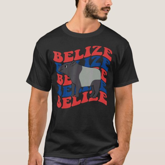 Belize Independence Day 21 Sep Tapirus Bairdii Tシャツ (正面)