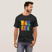 Belize  Rainbow Palm Trees Tropical Cruise Tシャツ (正面フル)