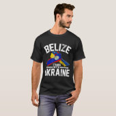 Belize Stands With Ukraine Ukrainian Flag Tees Tシャツ (正面フル)