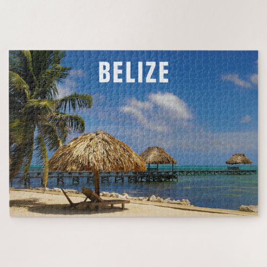 Belize Tropical Beach Ambergris Caye ジグソーパズル (横)