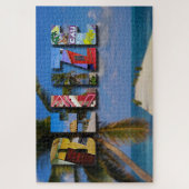 Belize Tropical Beach Blue Ocean Travel ジグソーパズル (縦)