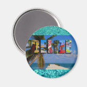 Belize Tropical Beach Blue Ocean Travel Photos マグネット (正面/裏面)