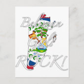 Belizean女の子の石! ポストカード (正面)