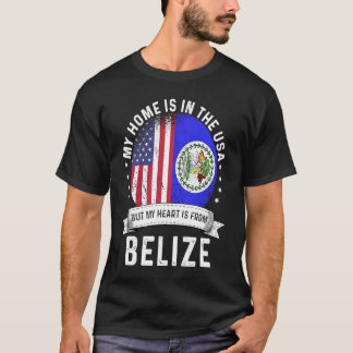 Belizean American Patriot Grown 誇りを持った Home USA Fl Tシャツ
