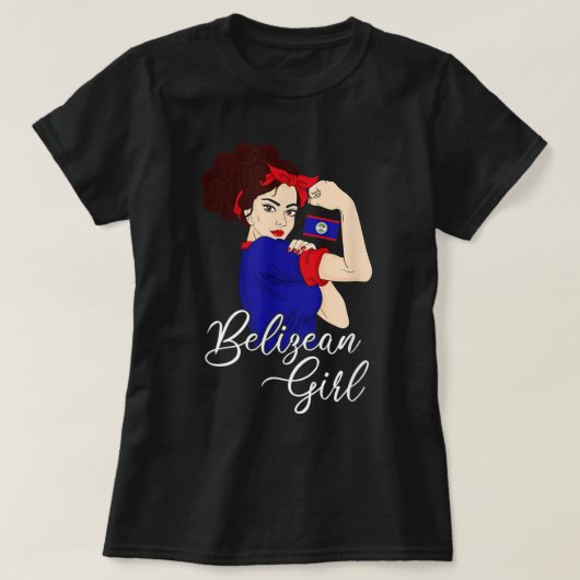 Belizean Girl, Belize Tシャツ (デザイン正面)