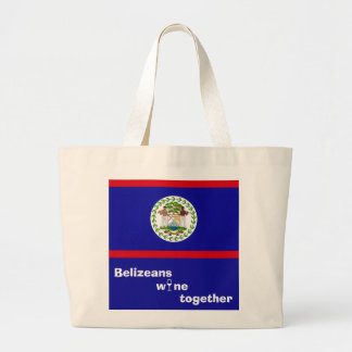 Belizeans Wine Reusable Together Tote Bag Purse ラージトートバッグ