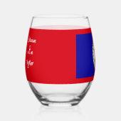 Belizeans Wine Together ステムなしワイングラス (左)