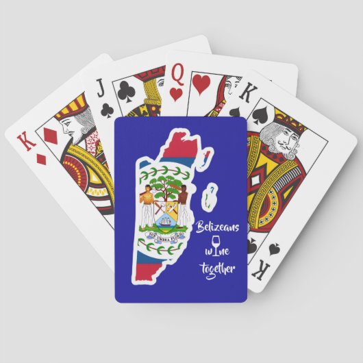 Belizeans Wine Together トランプ (裏面)