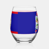Belizeans Wine Together Blue ステムなしワイングラス (右)