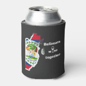 Belizeans Wine Together Koozie Can Cooler Sleeve 缶クーラー (缶正面)